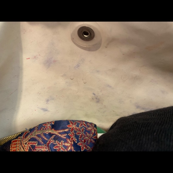 SOLD - LONGCHAMP MUSTARD GOLD GREAT WALL CITY LMTD CHINA Tote RARE LUX Lrg - Picture 12 of 16